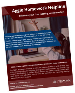 Aggie Homework Helpline - English